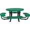 Global Industrial Round Kids Picnic Table, Green, Expanded Metal, 46 in L, 24-1/2 in H Overall 277150KGN - alternate 3